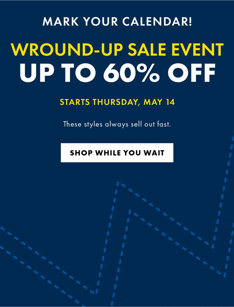 Wround-Up Sale Event Up To 60% Off