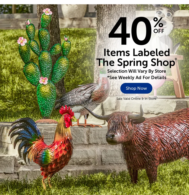 40% Off Items Labeled The Spring Shop® - Selection Will Vary By Store