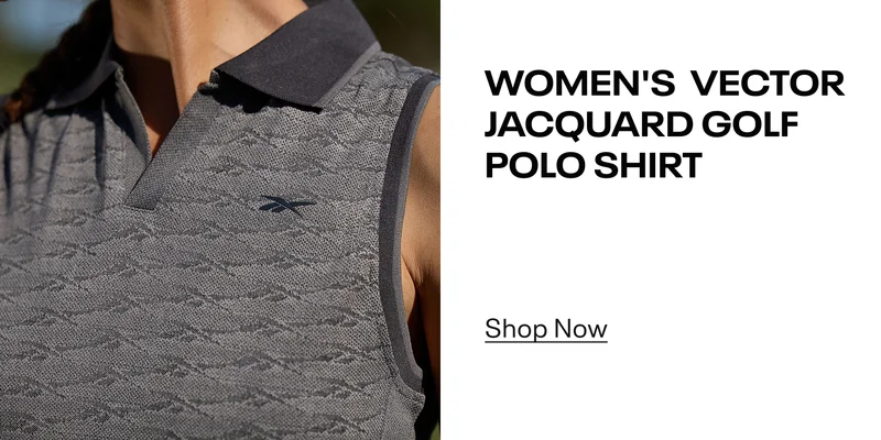 Women's Sleeveless Tonal Vector Jacquard Golf Polo Shirt