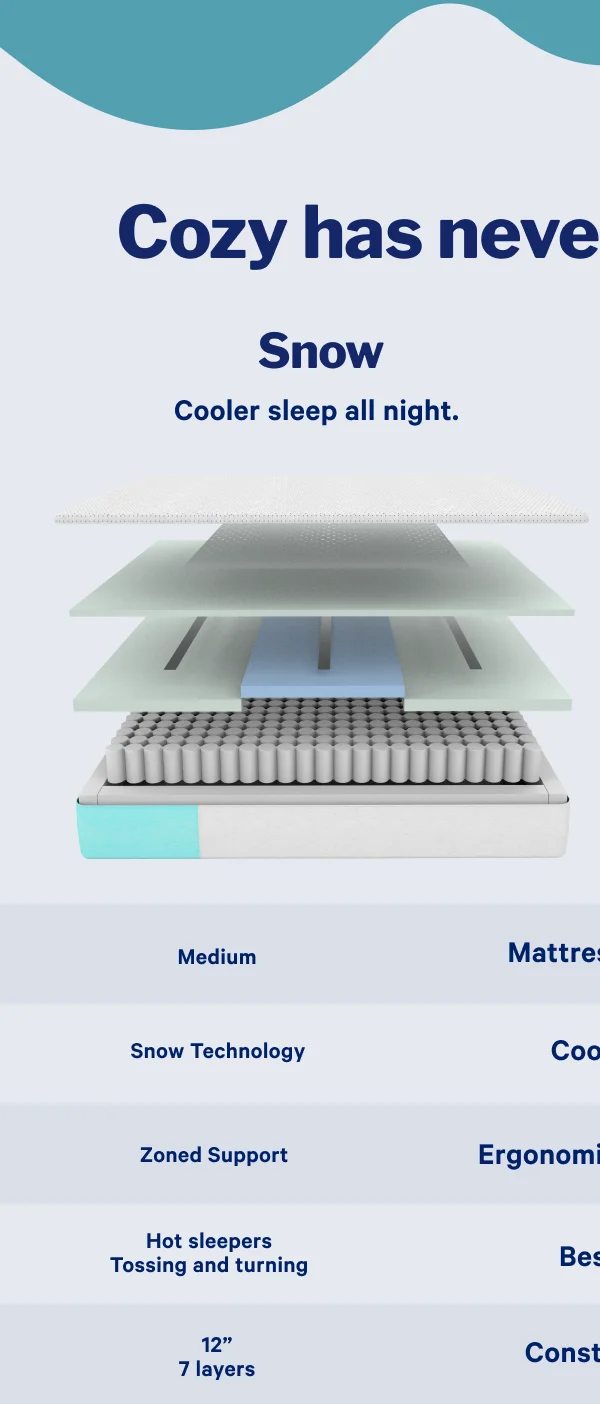Snow >> Cooler sleep all night. >>