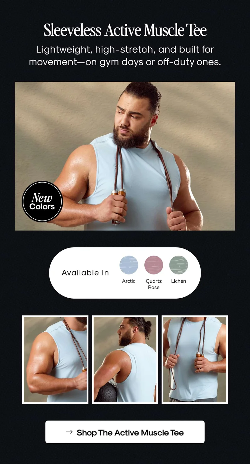 Sleeveless Active Muscle Tee