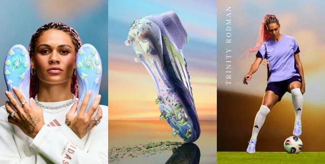 Trinity Rodman wearing F50 Sparkfusion