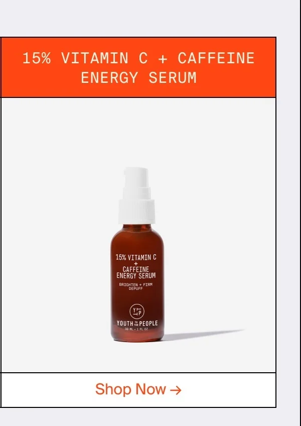 15% VITAMIN C + CAFFEINE ENERGY SERUM