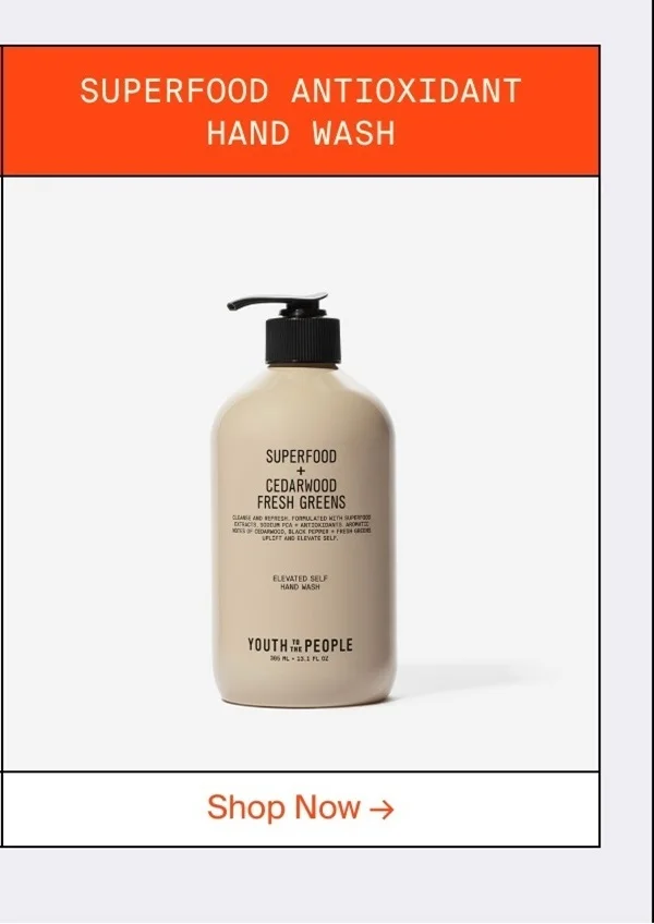 SUPERFOOD ANTIOXIDANT HAND WASH