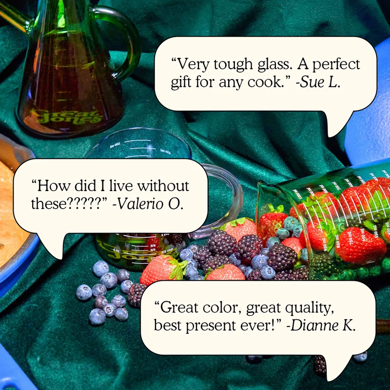 "Very tough glass. A perfect gift for any cook."