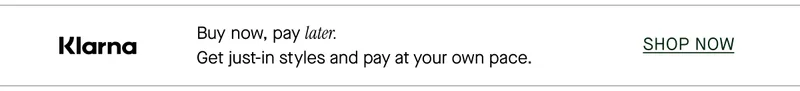 Buy now, pay later.