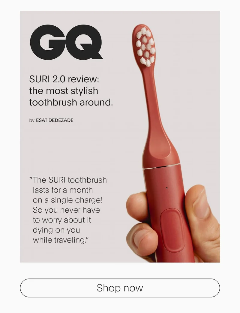 SURI 2.0 reeview: the most stylish toothbrush around | SHOP NOW