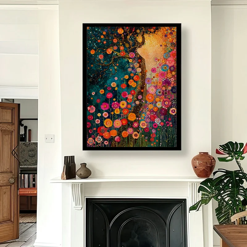 Image of Dream of Flowers. Gustav Klimt Style Art Print