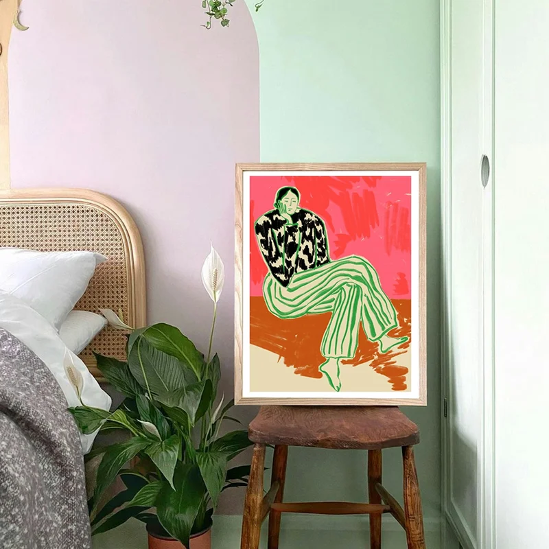 Image of Calm Woman Portrait Art Print