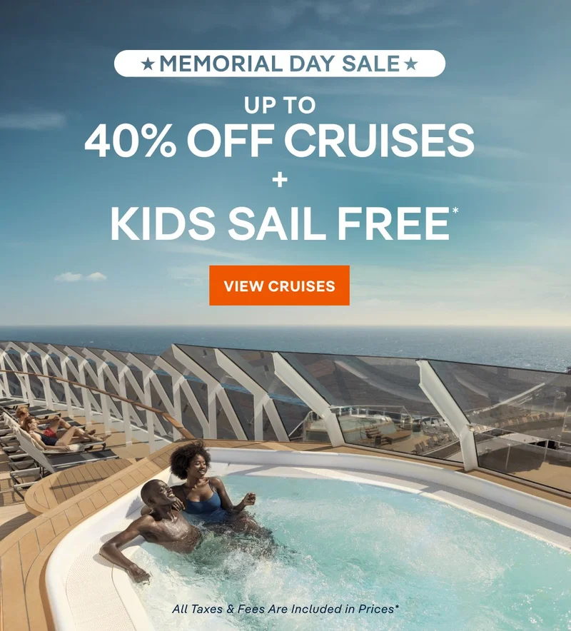★ Memorial Day Sale ★ – Up&nbsp;to 40%&nbsp;Off Cruises + Kids Sail Free* – Limited Time Offer – Click to View Cruises & Book Now – All Taxes & Fees Are Included in Prices* (Pictured: Couple on MSC&nbsp;World America