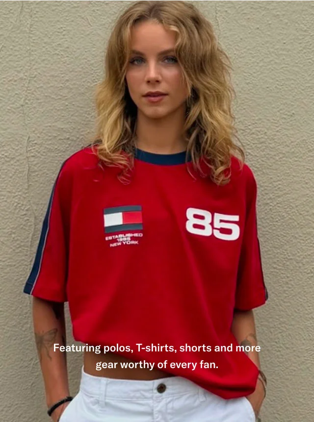 Featuring polos, T-shirts, shorts and more gear worthy of every fan.
