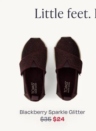 Alpargata Blackberry Sparkle Glitter Toddler Shoe - Image