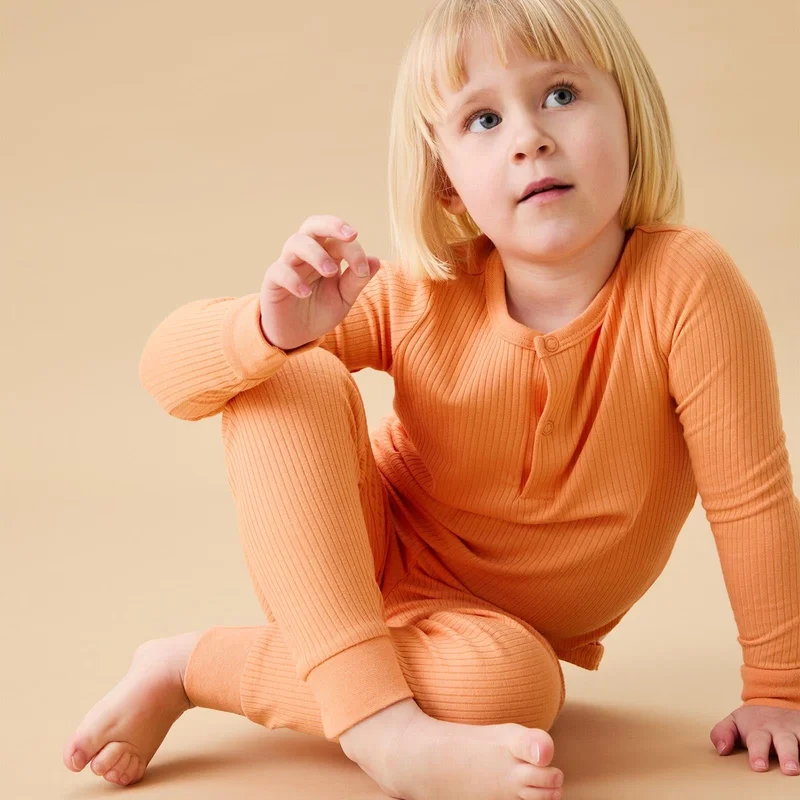 Image of Ribbed Pajama Set
