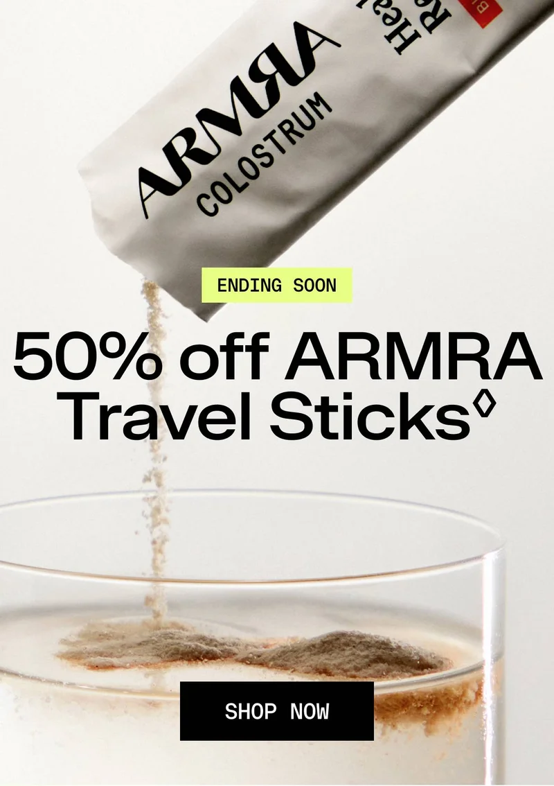 ENDING SOON | 50% off ARMRA Travel Sticks
