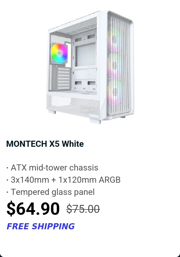 MONTECH X5 White