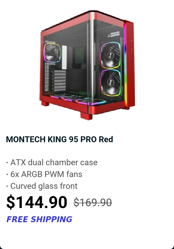 MONTECH KING 95 PRO Red