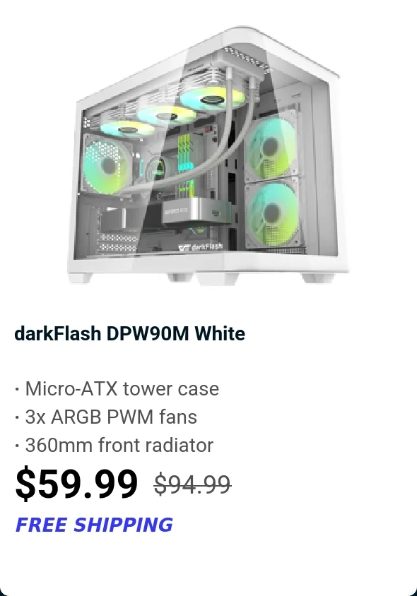 darkFlash DPW90M White
