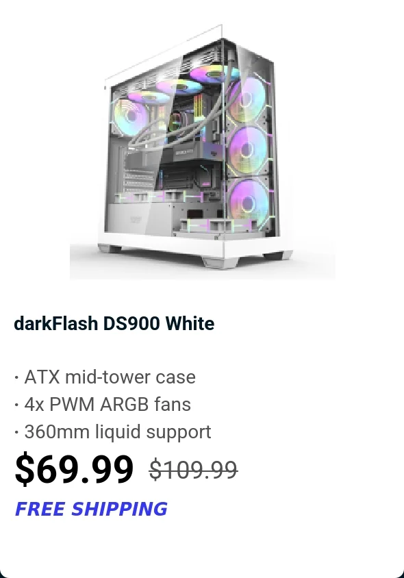 darkFlash DS900 White