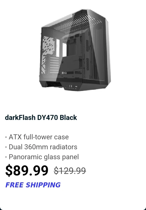 darkFlash DY470 Black