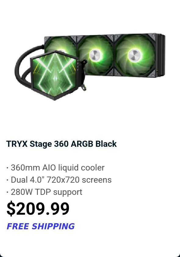 TRYX Stage 360 ARGB Black