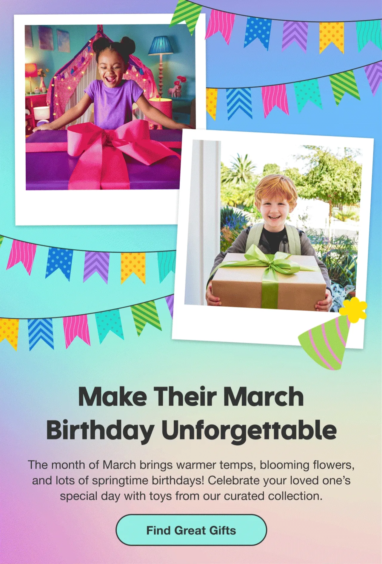 Make Their March Birthday Unforgettable