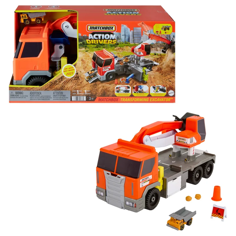 Image of Matchbox Transforming Excavator Truck