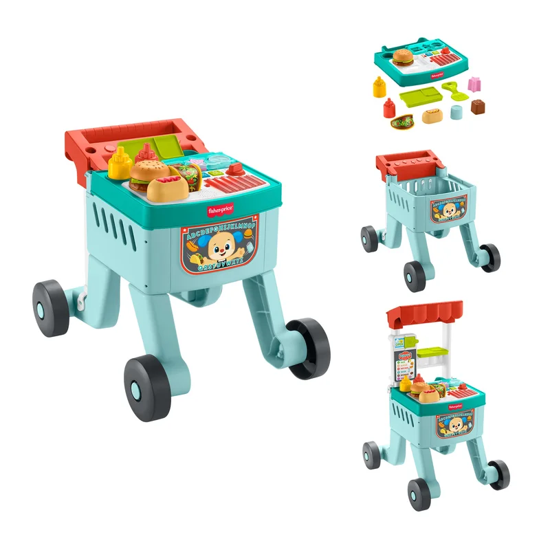 Image of Fisher-Price Laugh & Learn 4-in-1 Snack Cart Walker