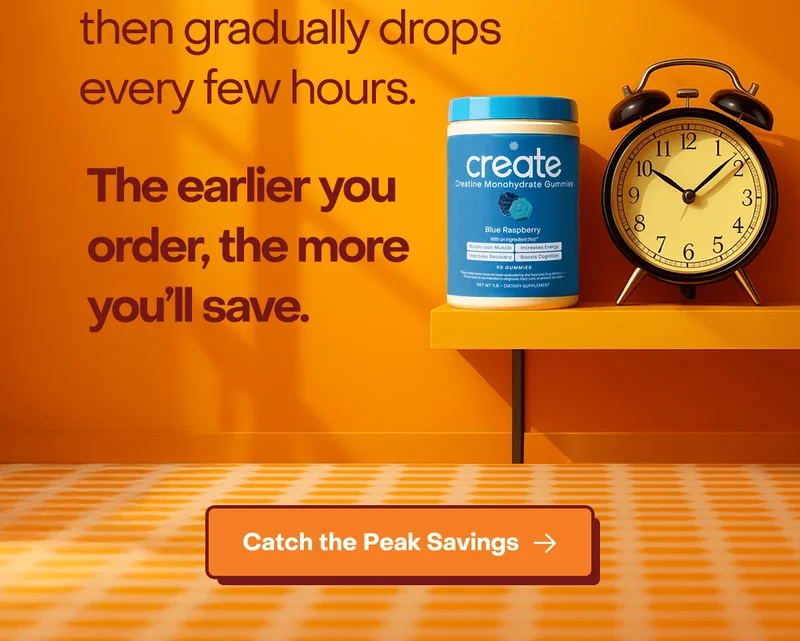 the earlier you order, the more you'll save. Catch the peak savings.