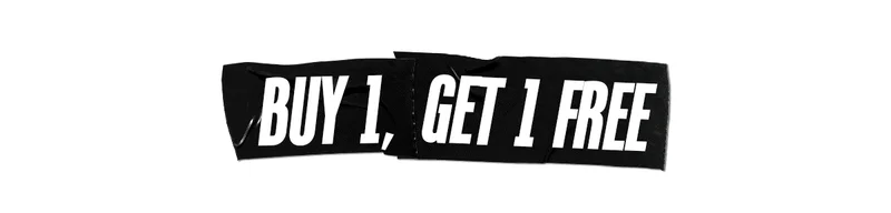 Buy 1, Get 1 Free Header