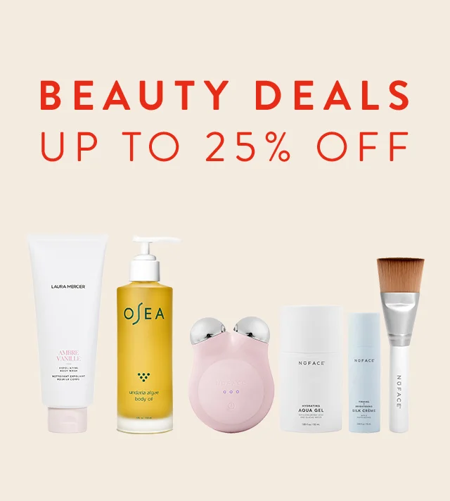 Skin care and tools from OSEA, Laura Mercier and NuFACE.