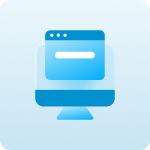 Blue web icon