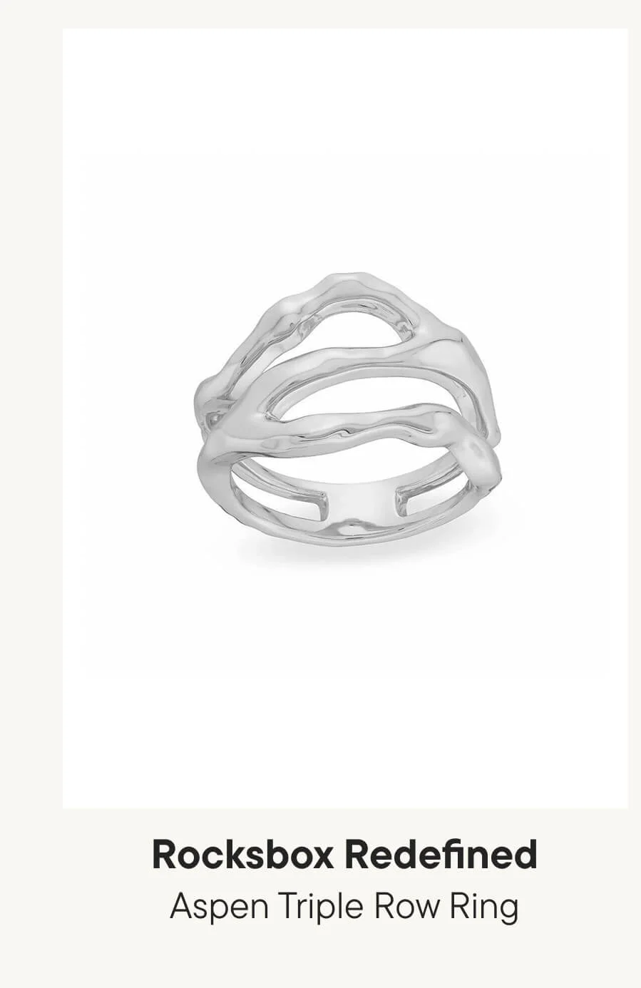 Aspen Triple Row Ring