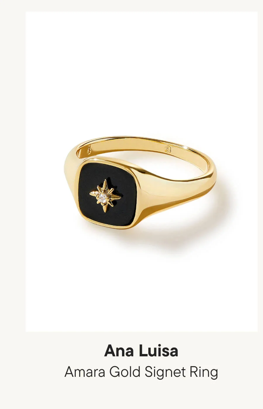 Amara Gold Signet Ring