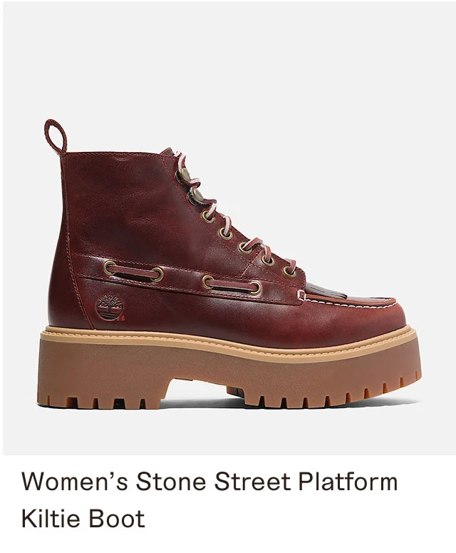 Women's Stone Street Platform Kiltie Boot