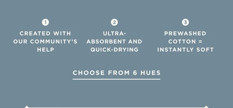 CHOOSE FROM 6 HUES