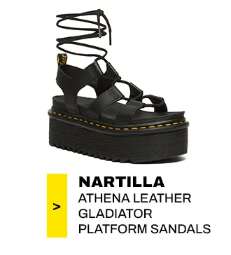 Nartilla Athena Leather Gladiator Platform Sandals
