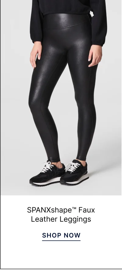 SPANXSHAPE FAUX LEATHER LEGGINGS