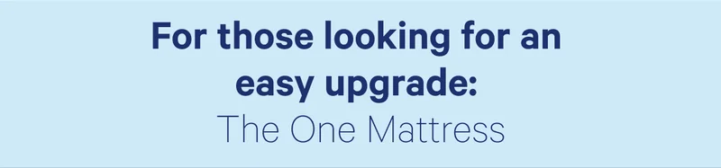 For those looking for an easy upgrade: The One Mattress