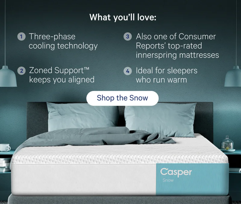 What you'll love: Three-phase cooling technology, Zoned Support keeps you aligned, Also one of Consumer Reports' top-rated innerspring mattresses, Ideal for sleepers who run warm