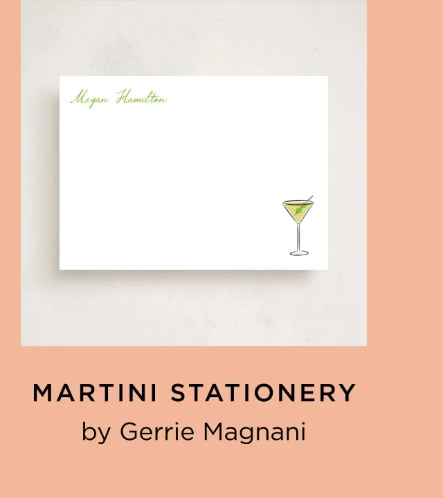 Martini Stationery