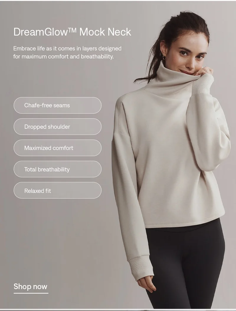 DreamGlow™ Mock Neck