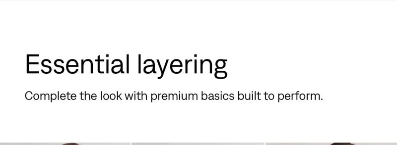 Essential layering: Shop Ultimate Layer