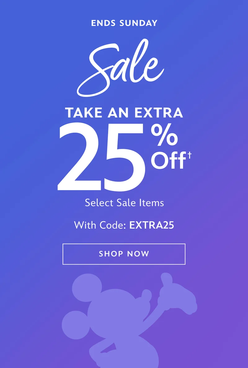 Extra 25 off sale | Shop Now