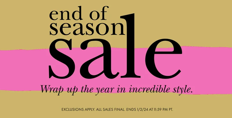 end of season sale
