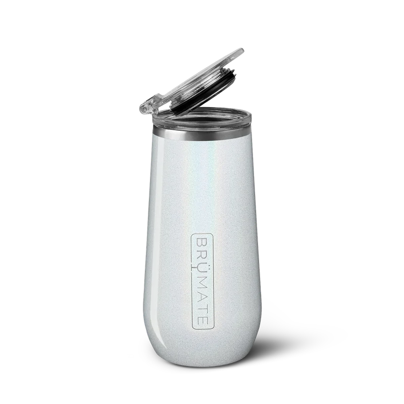 Champagne Flute | Glitter White