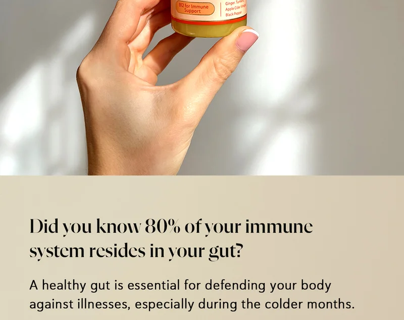 Did you know 80% of your immune system resides in your gut?  A healthy gut is essential for defending your body against illnesses, especially during the colder months.