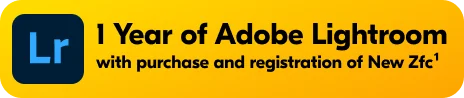 1 Year of Adobe Lightroom with purchase and registration of New Zfc1