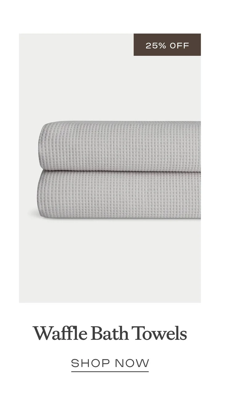 Waffle Bath Towels - Shop Now