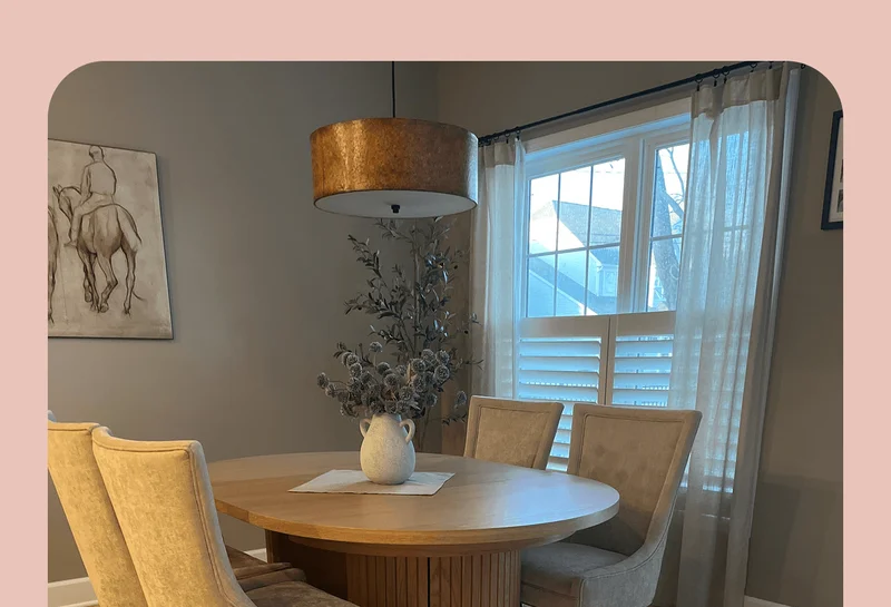 Round Table In Real Home