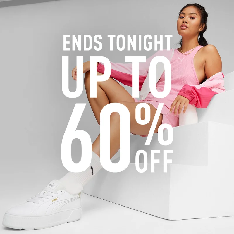 ENDS TONIGHT | UP TO 60% OFF